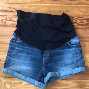 Denim Maternity Shorts